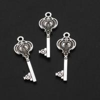 Zinc Alloy Key riipukset, Sinkkiseos, Avain, alkuperäinen väri, 29mm, N. 1000PC/laukku, Myymät laukku