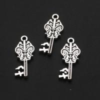 Zinc Alloy Key Pendants original color 25mm Approx Sold By Bag