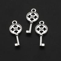 Zinc Alloy Key Pendants original color 25mm Approx Sold By Bag