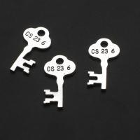 Zinc Alloy Key Pendants original color 25mm Approx Sold By Bag