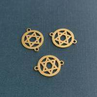 Rustfrit stål Connector, Stainless Steel, Hexagram, forgyldt, mode smykker, flere farver til valg, nikkel, bly & cadmium fri, 15x1.20x20mm, Solgt af PC