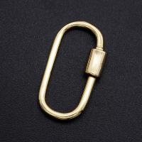 ottone Fanculo Carabiner Lock Charms, placcato, DIY, dorato, Venduto da PC