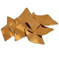 Brass Korut Riipukset, Messinki, Rhombus, päällystetty, kultainen, 46.80x27.40x0.50mm, 100PC/laukku, Myymät laukku