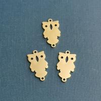 Stainless Steel Connector Owl plated fashion jewelry nickel lead & cadmium free Sold By PC