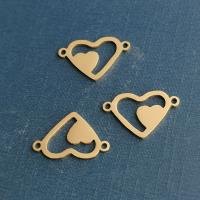 Stainless Steel Connector Heart plated fashion jewelry nickel lead & cadmium free Sold By PC