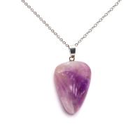 améthyste Pendentif, Irrégulière, DIY, violet, 22-38mm,12-26mm, Vendu par PC