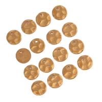 Brass Korut Riipukset, Messinki, Pyöreä, kultainen, 8x1mm, 100PC/laukku, Myymät laukku