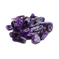 Gemstone фишки, Аметист, Комкообразная форма, разный размер для выбора & нет отверстия, фиолетовый, продается KG