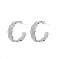 Lo zinco in lega Stud Earring, lega in zinco, placcato, per la donna, nessuno, 6x24mm, 10Pairspaio/lotto, Venduto da lotto