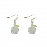 Acrylic Jewelry Earring with Zinc Alloy & for woman Sold By Lot