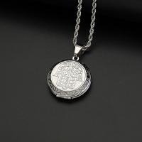 Zinc Alloy Locket Vedhæng, Titanium Stål, mode smykker, flere farver til valg, nikkel, bly & cadmium fri, Solgt af PC