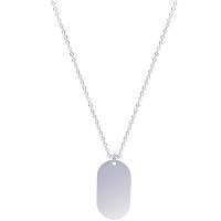 Stainless Steel Jewelry Necklace plated Unisex silver color Length 45 cm Sold By PC