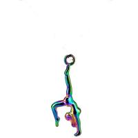 Zinc Alloy Pendants colorful plated DIY multi-colored Length 45 cm Sold By PC