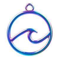 Zinc Alloy Pendants colorful plated DIY multi-colored Length 45 cm Sold By PC