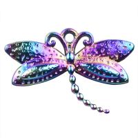 Zinc Alloy Pendler, Butterfly, farverig forgyldt, du kan DIY, flerfarvede, 16x24mm, Længde 45 cm, Solgt af PC