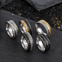 Anello in acciaio inox, unisex & formato differente per scelta, nessuno, 8mm, Venduto da PC