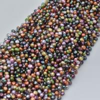 Keishi Kulturan Slatkovodni Pearl perle, Nepravilan, možete DIY, multi-boji, 7-8mm, Prodano Per 38-40 cm Strand