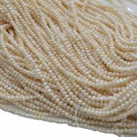 Okrugli Kulturan Slatkovodni Pearl perle, možete DIY, bijel, 2-2.5mm, Prodano Per 37-38 cm Strand