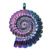 Pendentifs en alliage de zinc, Bois, Placage coloré, DIY, multicolore, 36x27mm, Longueur 45 cm, Vendu par PC