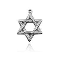 Bijoux pendentifs en acier inoxydable , Hexagram, bijoux de mode, protéger l'environnement, sans nickel, plomb et cadmium, Vendu par PC