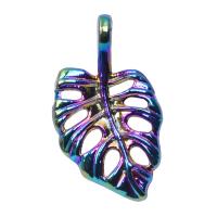 Zinc Alloy Leaf Pendants plated DIY multi-colored Length 45 cm Sold By PC