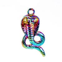 Zinc Alloy Animal Pendler, Snake, forgyldt, du kan DIY, flerfarvede, 42x19x3mm, Længde 45 cm, Solgt af PC