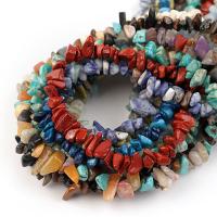 gemstone Chips, Natursten, du kan DIY, flere farver til valg, 8x5mm, 220pc'er/Strand, Solgt Per 38 cm Strand