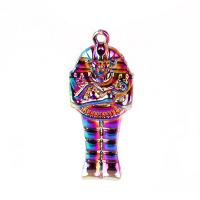 Pendentifs en alliage de zinc, Momie, Placage coloré, DIY, multicolore, 18x45x4mm, Longueur 45 cm, Vendu par PC