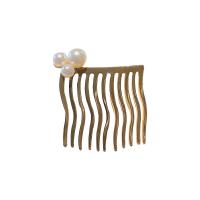 Dekorativní Hair Combs, Zinek, s Plastové Pearl, á, Korejský styl & různé styly pro výběr & pro ženy, nikl, olovo a kadmium zdarma, 40mm, Prodáno By PC