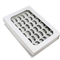 Edelstahl Ringe, Krone -Design & unisex, metallschwarze Farbe, 6mm, 36PCs/Box, verkauft von Box