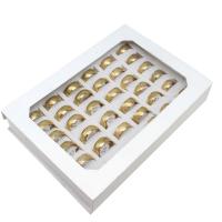 Roestvrij staal ring Set, vinger ring, uniseks, meer kleuren voor de keuze, 8mm, 36pC's/box, Verkocht door box