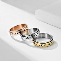 Rozsdamentes acél Finger Ring, Stainless Steel, csiszolt, egynemű & különböző méretű a választás, több színt a választás, Által értékesített PC