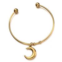 Roestvrij staal Manchet Bangle, plated, voor vrouw, meer kleuren voor de keuze, Binnendiameter:Ca 65mm, Verkocht door PC