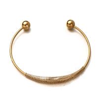 Roestvrij staal Manchet Bangle, plated, verschillende stijlen voor de keuze & voor vrouw, meer kleuren voor de keuze, Verkocht door PC