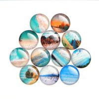 Glass Cabochons Round time gem jewelry & epoxy gel Sold By PC