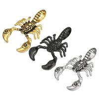 Rustfrit stål Animal Pendler, Stainless Steel, Scorpion, mode smykker & du kan DIY, flere farver til valg, 36*58*17mm, Solgt af PC