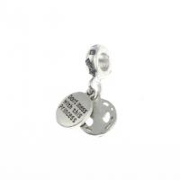 European stile Zinc Alloy pendenti, lega in zinco, Cerchio, con strass, colori misti, 11x10x2mm, Venduto da PC