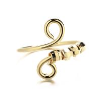 Brass Cuff Finger Ring plated adjustable & for woman nickel lead & cadmium free US Ring Sold By PC