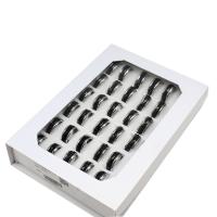 Anel de dedo de aço inoxidável, unissex, cores misturadas, 8mm, 36PCs/box, vendido por box