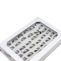 Vinger Ring in edelstaal, Roestvrij staal, uniseks, zilver, 6mm, 36pC's/box, Verkocht door box