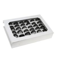 Vinger Ring in edelstaal, Roestvrij staal, uniseks, zwart, 8mm, 36pC's/box, Verkocht door box