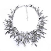 Collier de bijoux en alliage de zinc, avec 2.75 inch chaînes de rallonge, Placage, pour femme, plus de couleurs à choisir, Longueur Environ 17 pouce, Vendu par PC