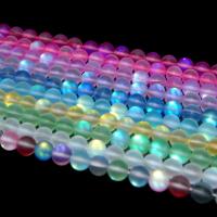 Sea opal perler, Labradorit, Runde, syntetisk, du kan DIY & frosted, flere farver til valg, Solgt Per 38 cm Strand