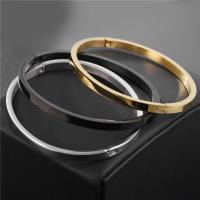 Cruach dhosmálta Bangle, 304 Cruach dhosmálta, Babhta, 18K ór plátáilte, jewelry faisin & unisex, dathanna níos mó le haghaidh rogha, Díolta De réir PC