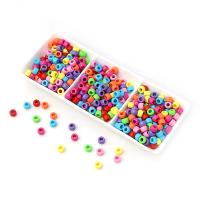 Opaque Acrylic Beads Round DIY mixed colors Sold By Bag