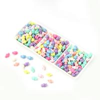 Grânulos de jóias de acrílico, acrilico, doce, moldagem por injecção, DIY, cores misturadas, 10mm, 900PCs/Bag, vendido por Bag