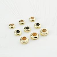 Латунь Позиционирование шарика, с Силикон, 14K плакирование железом, DIY & разный размер для выбора, не содержит никель, свинец, продается PC