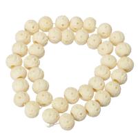 Ox Bone Bead, DIY, beige, 12mm, Ca 33PC/Strand, Såld Per Ca 15.6 inch Strand