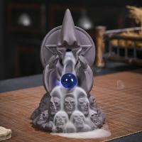 Backflow Incense Burner Purple Clay plated for home and office & durable Sold By PC