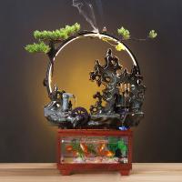 Resin Aquarium Fountain Ornament plated for home and office & durable Sold By PC